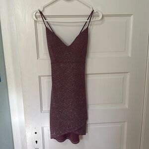 Plum sparkly formal dress size M